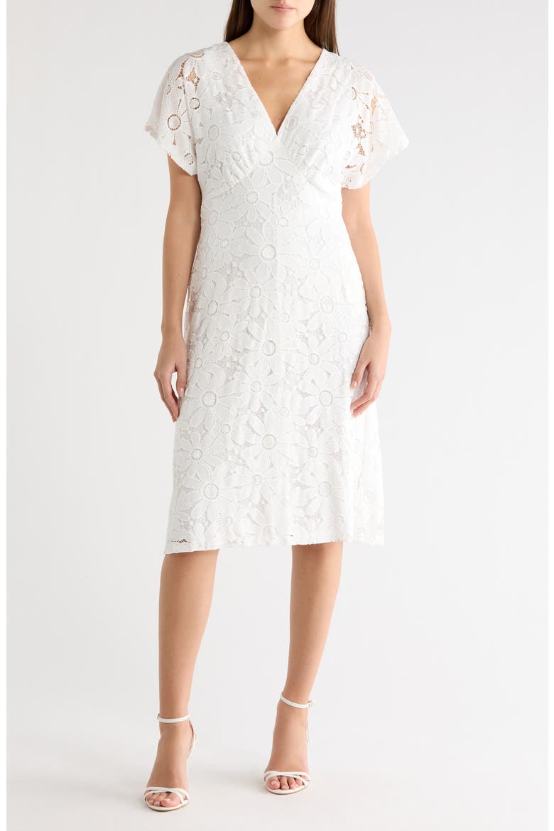 Daisy Lace Dress, Main, color, WHITE