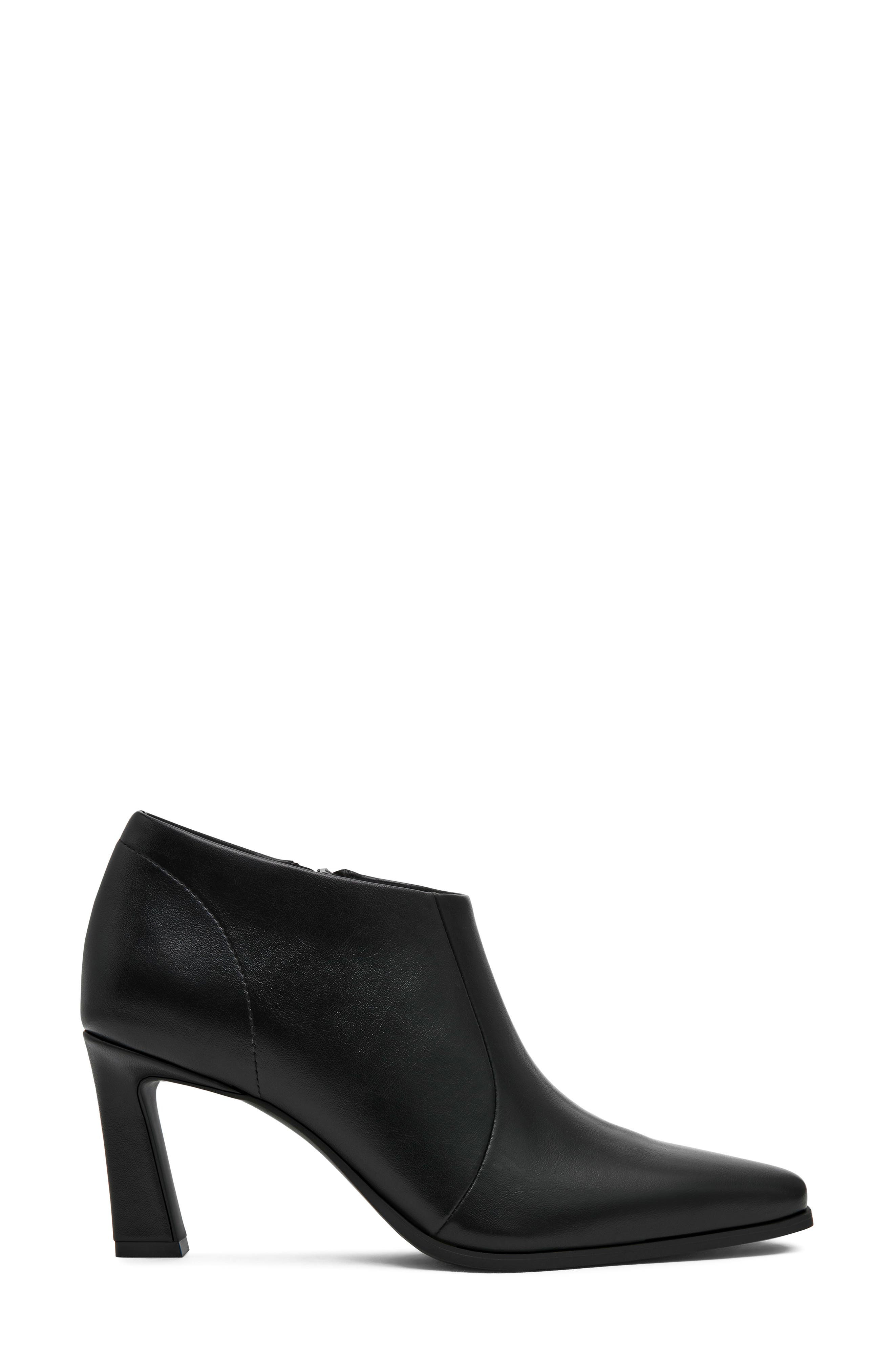 Crush Faux Leather Bootie, Alternate, color, BLACK SMOOTH