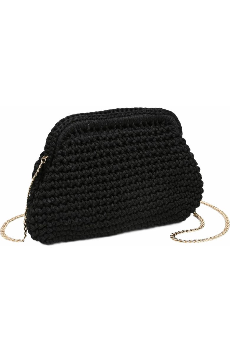 MODA LUXE Anastasia Clutch, Alternate, color, Black