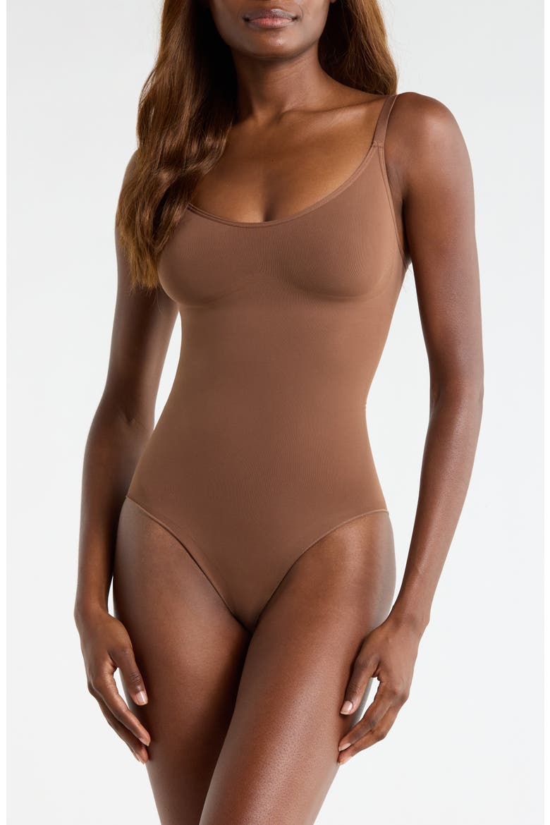 Sculpting Bodysuit, Main, color, BROWN