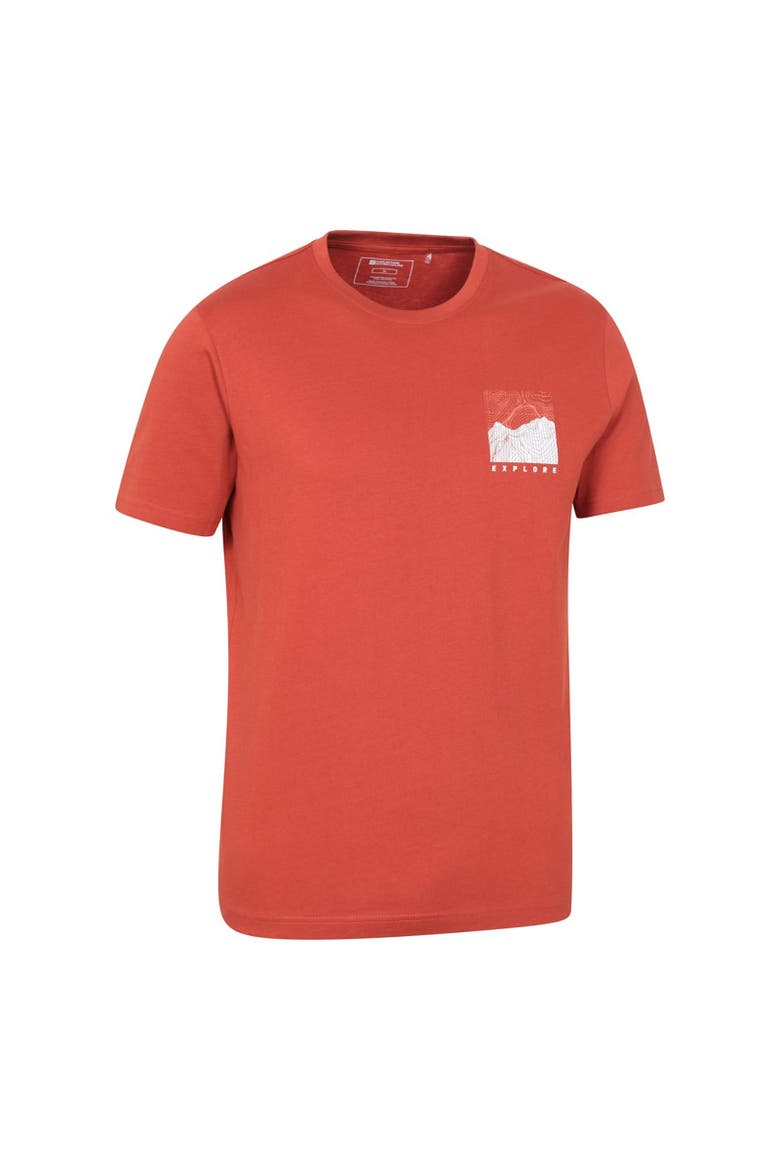 Conquer New Heights Natural Cotton T-shirt, Alternate, color, Rust