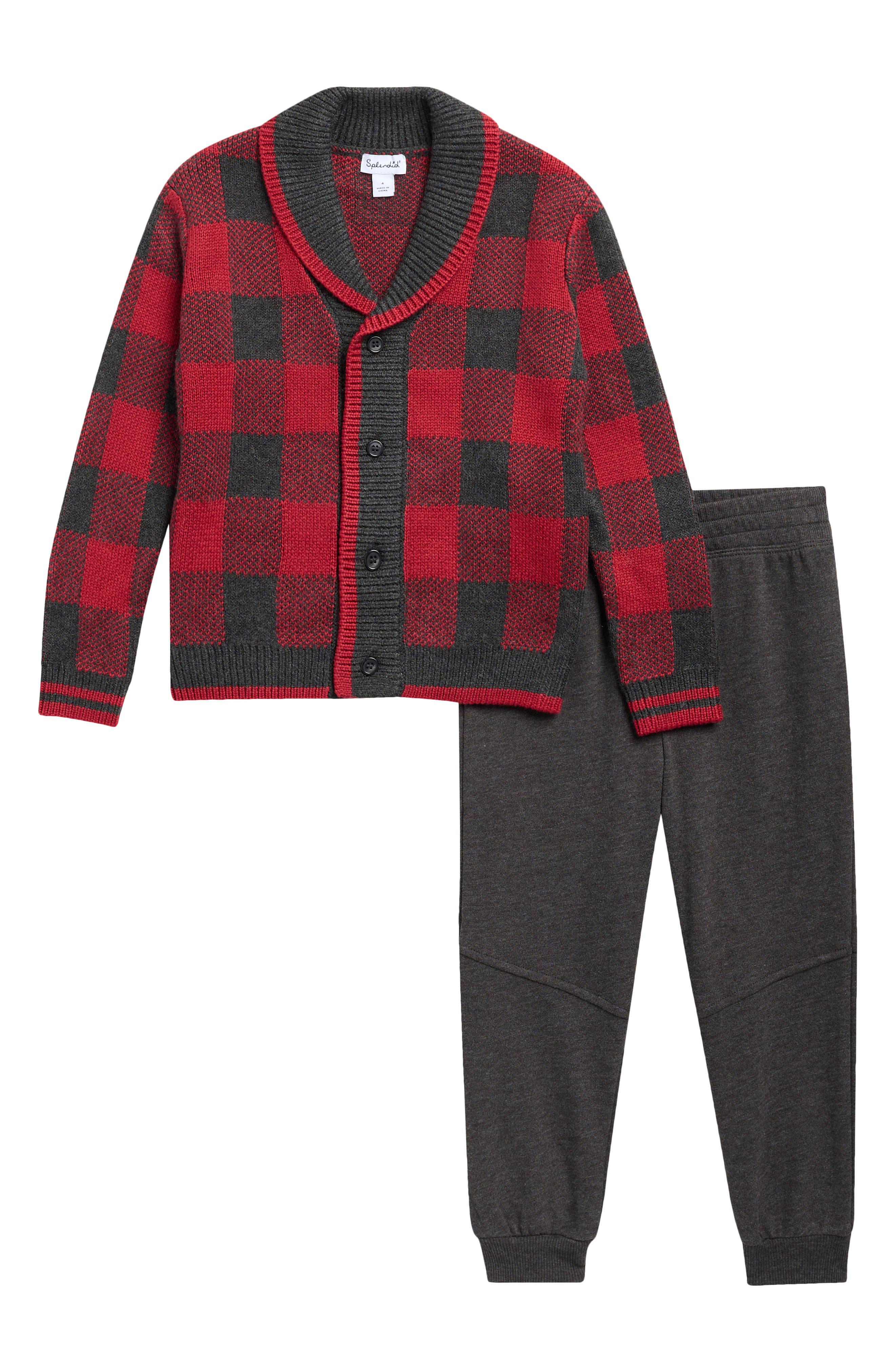 Kids' Grandpa Cardigan & Joggers Set