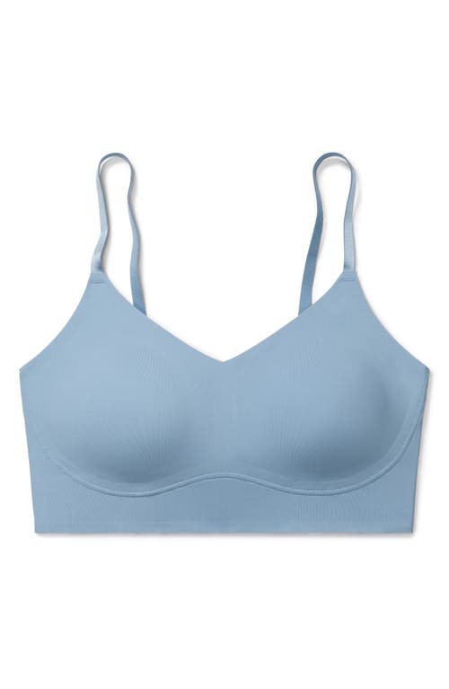 True & Co. True Body Lift Triangle Adjustable Strap Bra In Moonlight Blue