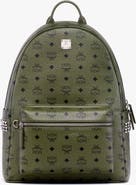 MCM Stark Side Studs Backpack in Visetos