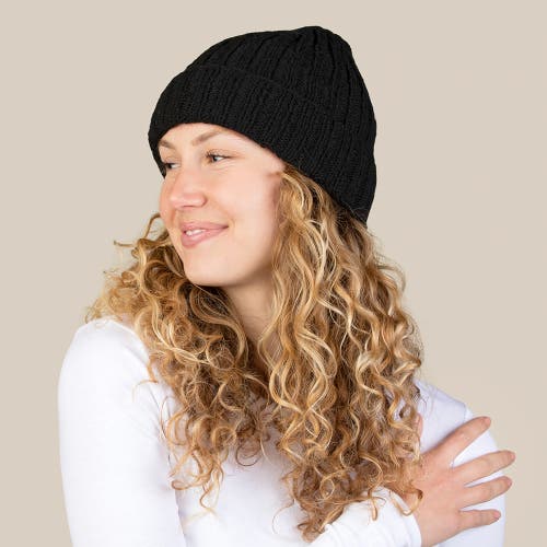 Feelgoodz Artisan Hand-knit Denali Ribbed Wool Beanie Hat In Brown