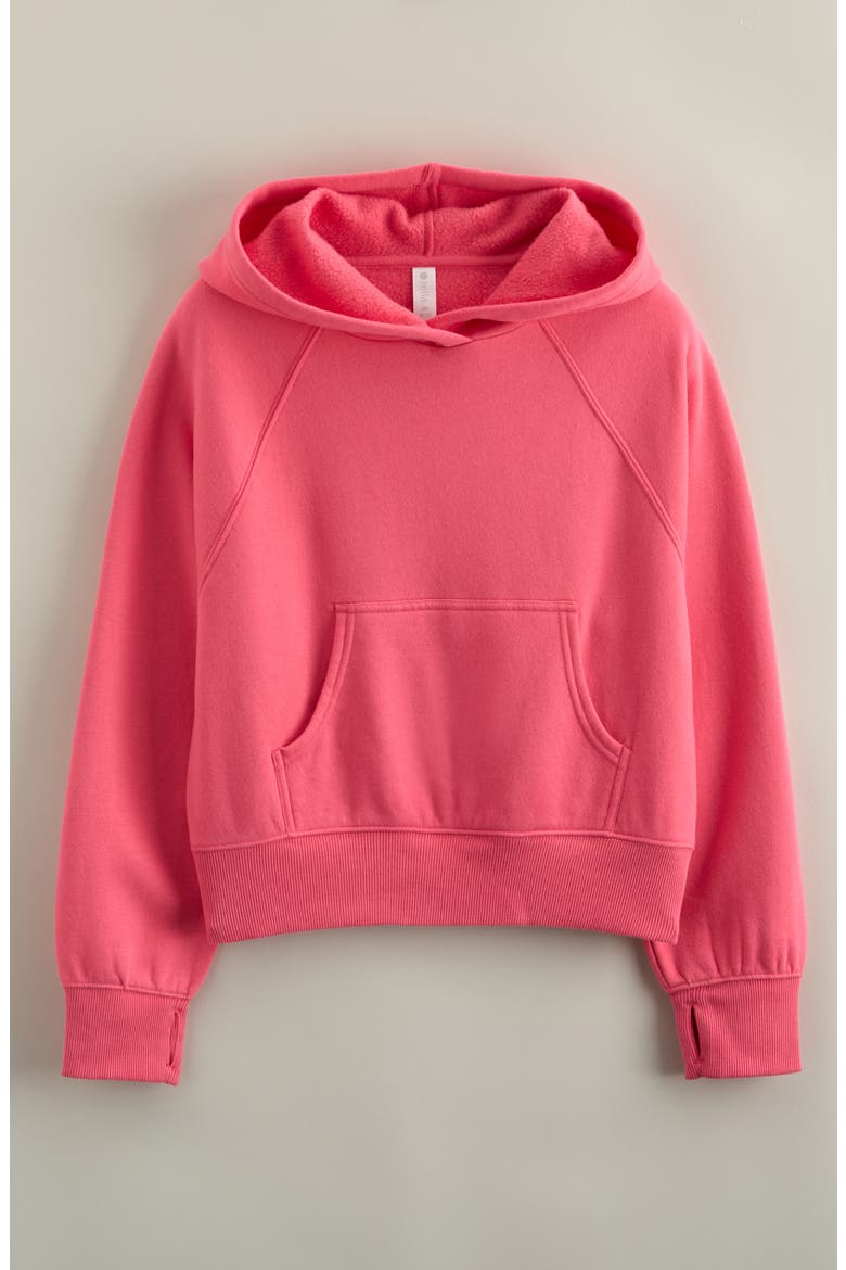 Kids' Kanga Cloud Cotton Blend Hoodie, Main, color, PINK CAMELIA