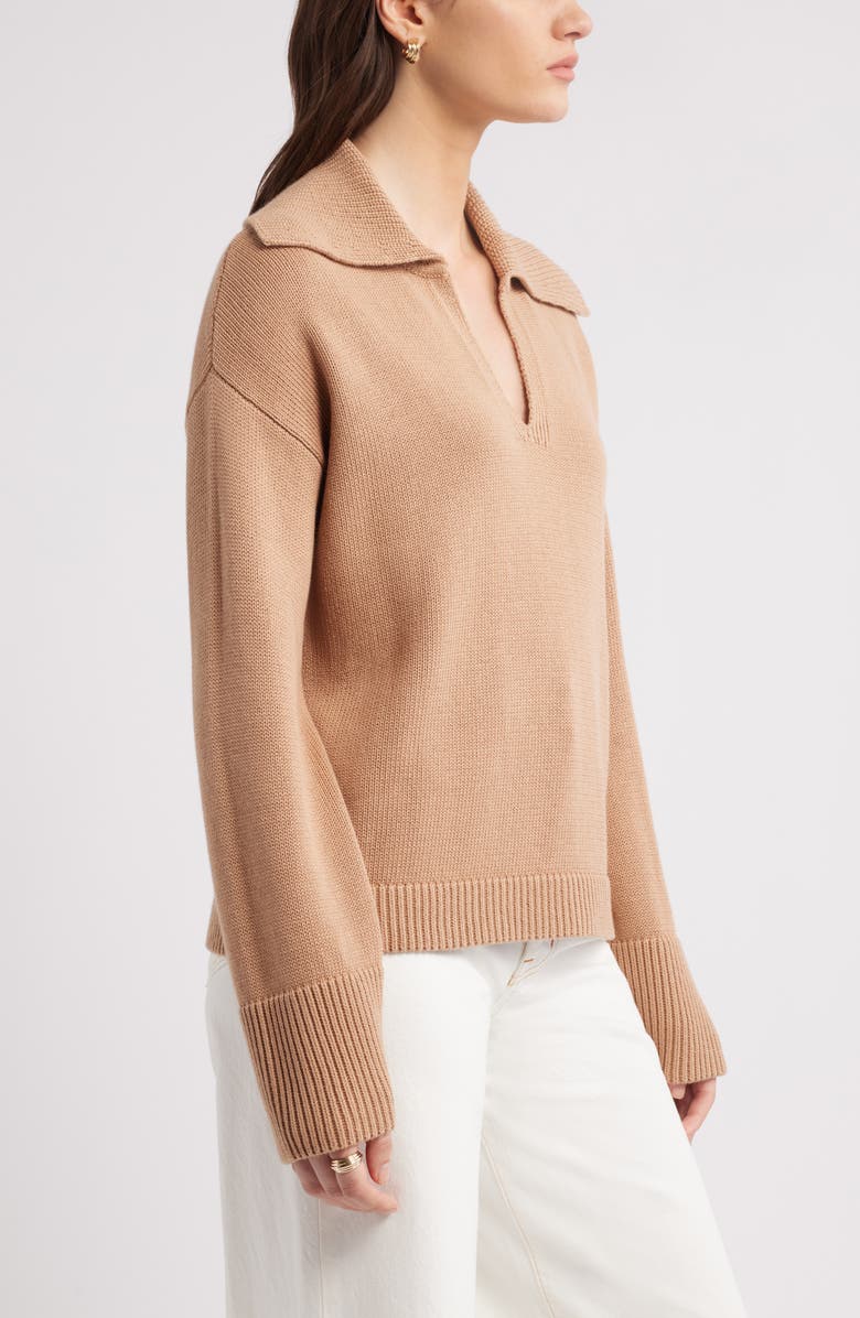 Nordstrom Stripe Cotton & Cashmere Sweater, Alternate, color, 