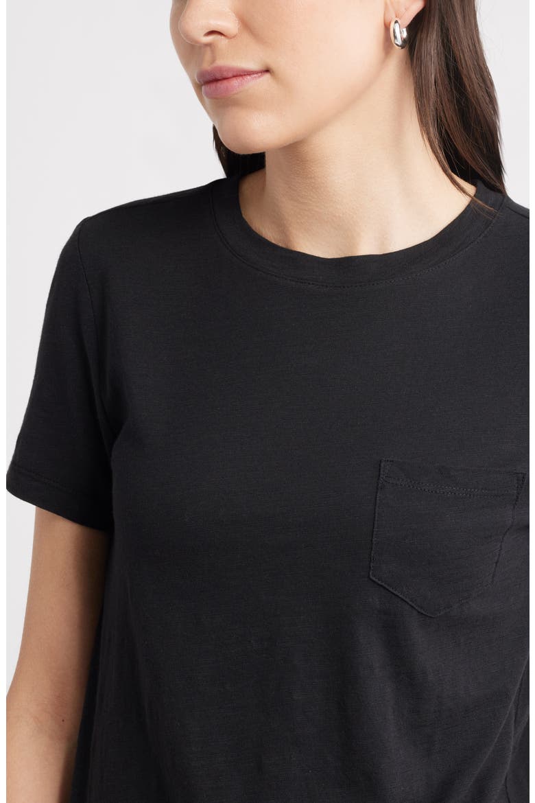 Cotton & Modal T-Shirt, Alternate, color, BLACK