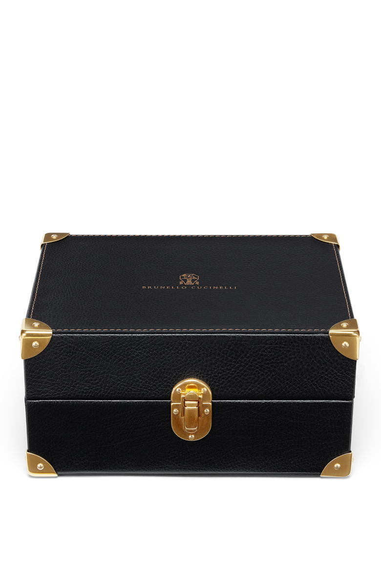 Brunello Cucinelli Calfskin watch case, Main, color, 