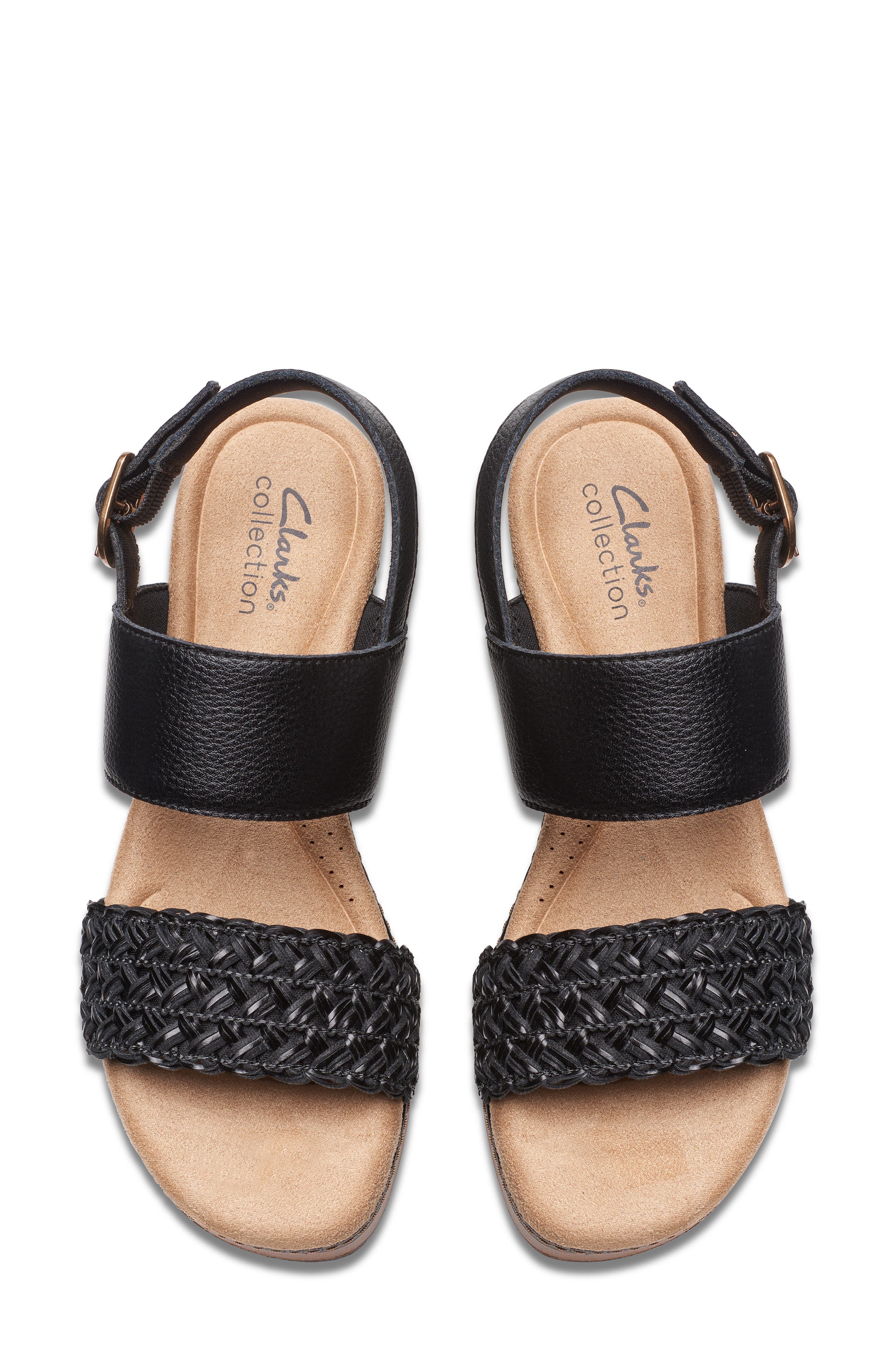 Clarks<sup>®</sup> Seannah Step Sandal, Alternate, color, Black