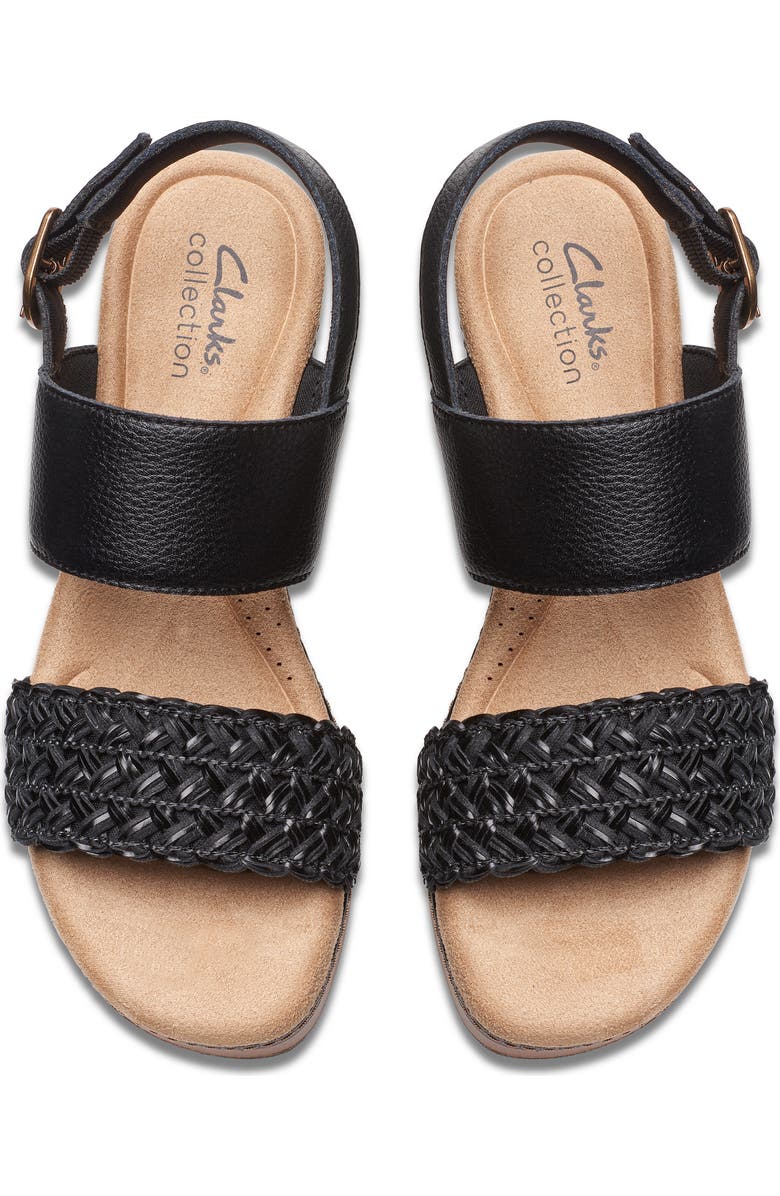 Clarks<sup>®</sup> Seannah Step Sandal, Alternate, color, Black