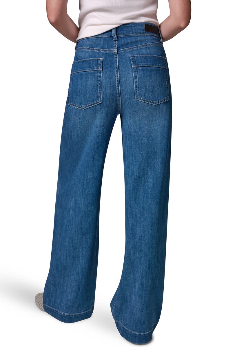 Donna Karan New York The Donna High Waist Wide Leg Jeans, Alternate, color, Gibson