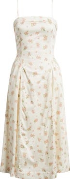 MANGO Ditsy Floral A-Line Midi Dress