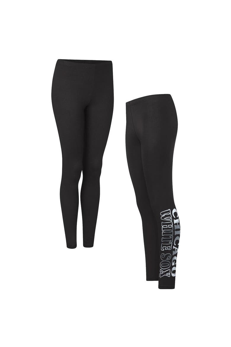 Women's G-III 4Her by Carl Banks Black Chicago White Sox Stadium Leggings, Main, color, Black