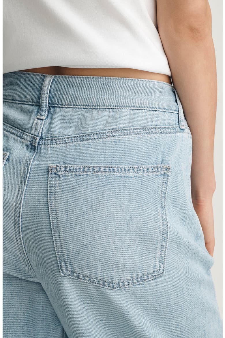 Nella Wide Leg Drawstring Jeans, Alternate, color, BLEACHED WELL BLUE
