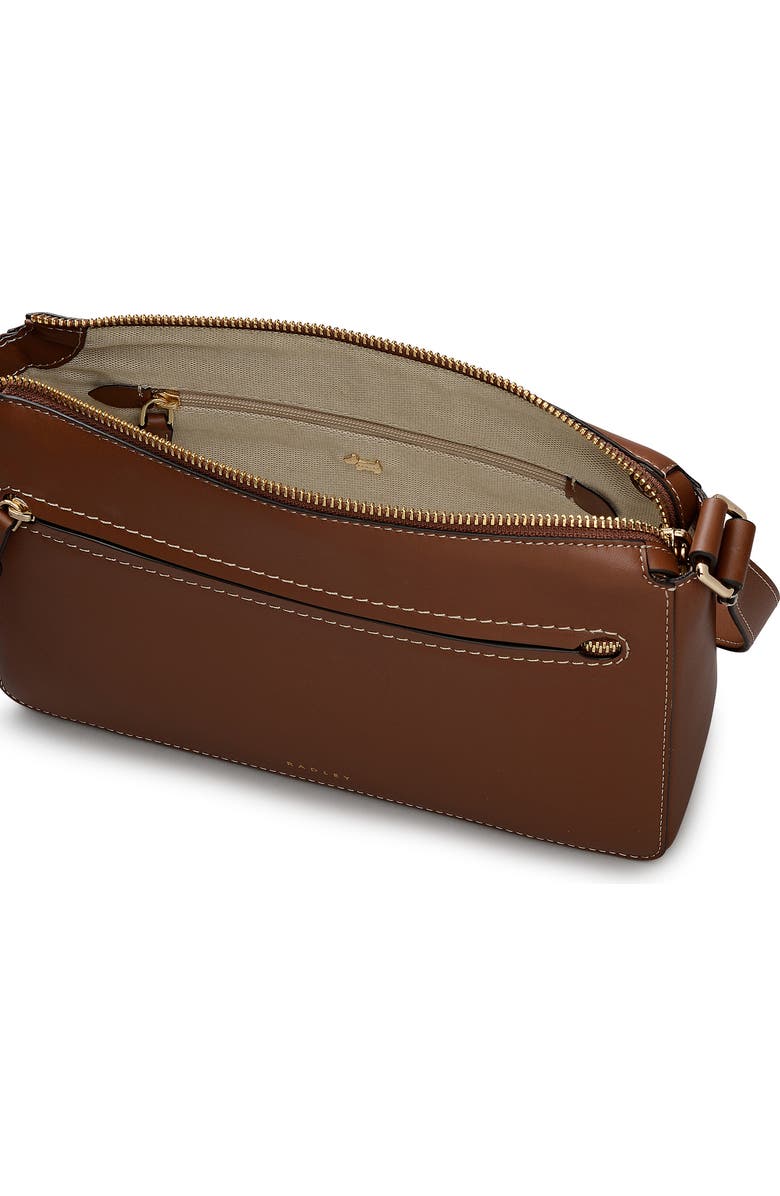 Radley Fountain Park Small Ziptop Crossbody Bag, Alternate, color, Cognac