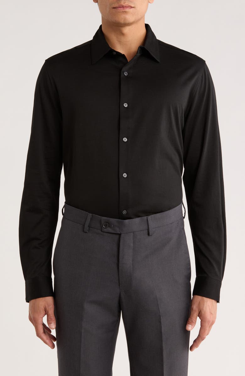 DKNY SPORTSWEAR Metropolis Button-Up Shirt, Main, color, Black