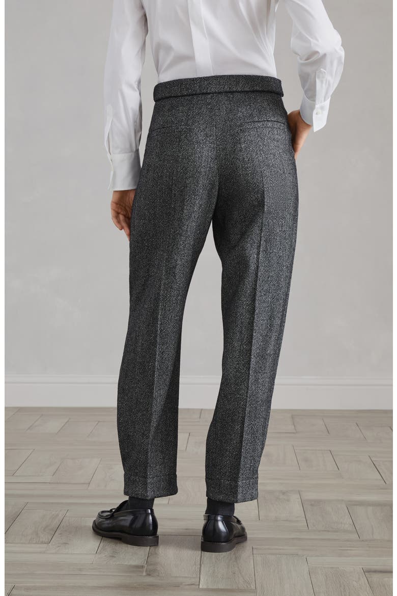 Baggy sartorial trousers, Alternate, color, Black