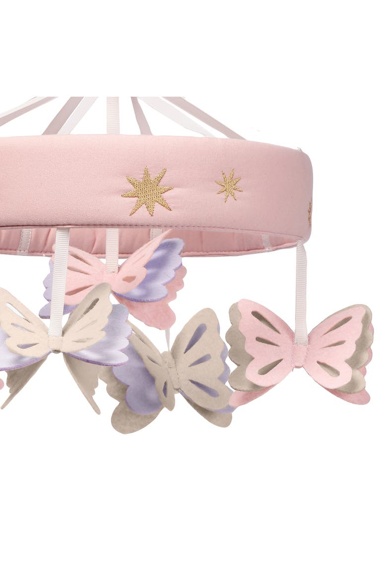 Butterfly Dreams Musical Baby Crib Mobile Soother Toy, Alternate, color, Pink