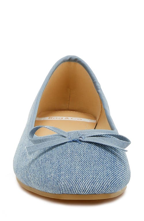 Rag & Co Vigilante Ballet Flat In Blue