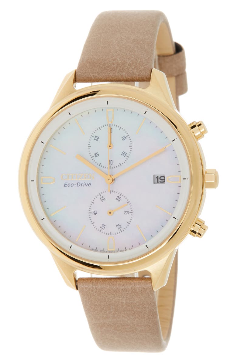 Citizen Eco-Drive Chandler Strap Watch, 38.5mm, Main, color, 
