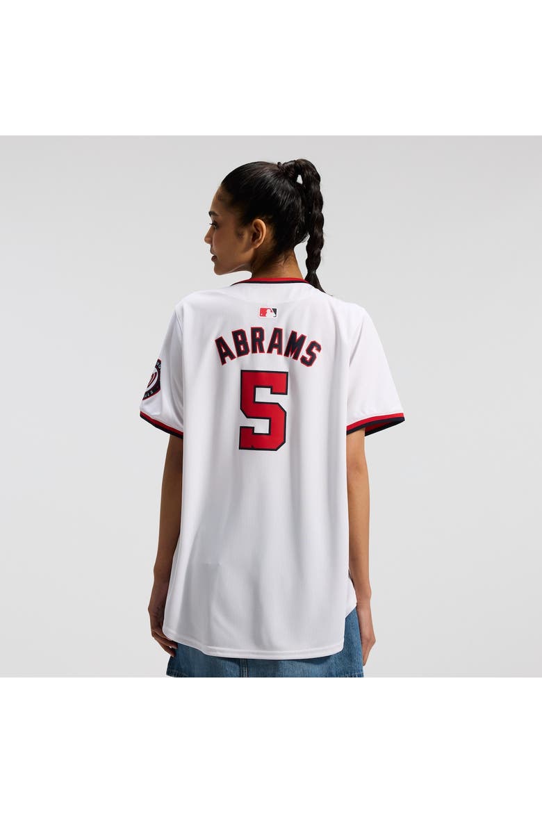 Women's Nike CJ Abrams White Washington Nationals Home Limited Player Jersey, Alternate, color, White