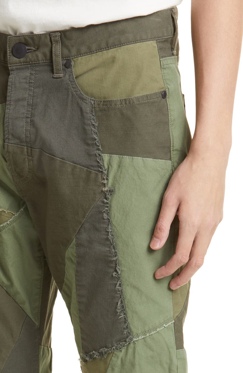 John Elliott Patchwork Panel Cotton Blend Pants, Alternate, color, 
