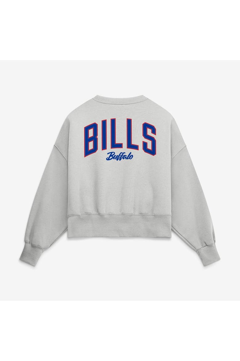 Women's Nike  Gray Buffalo Bills Oversized Primetime Phoenix Fleece Sweatshirt, Alternate, color, Gray