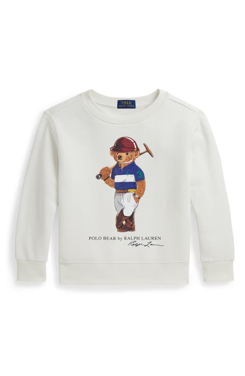 Kids' Polo Bear Fleece Crewneck Sweatshirt (Toddler & Little Kid)