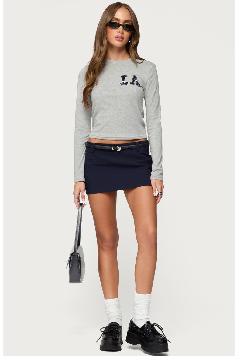 LA Long Sleeve T-Shirt, Alternate, color, GRAY-MELANGE