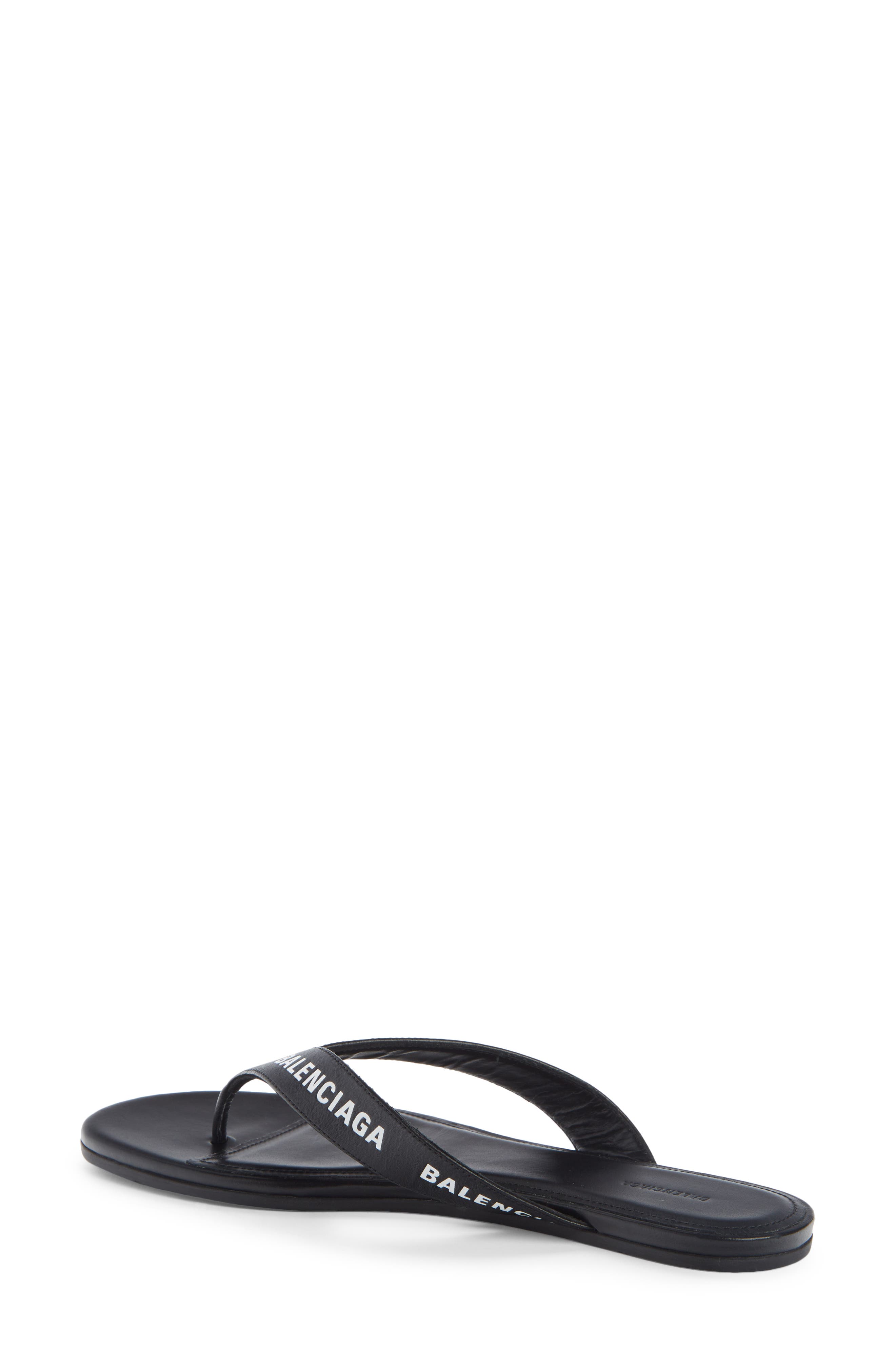 Balenciaga Logo Flip Flop, Alternate, color, 
