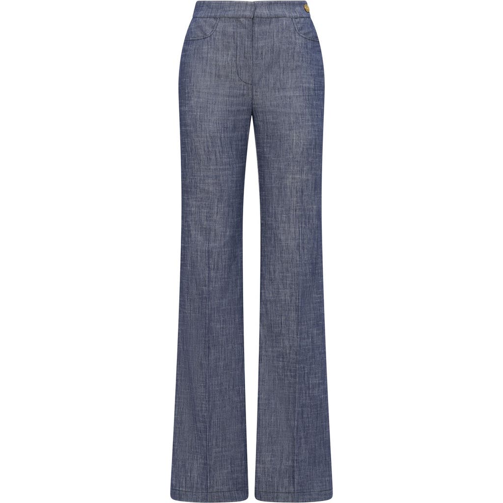 Callas Milano Tonne High-rise Stretch Denim Pants In Blue