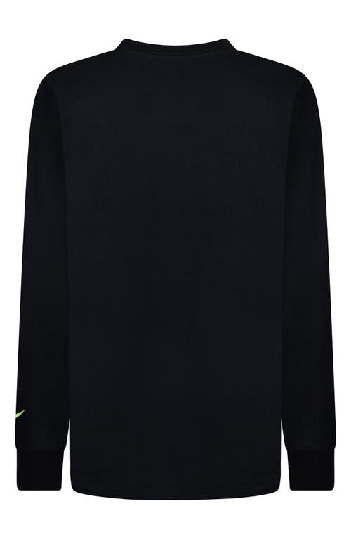 3 Brand Kids' Go Time Long Sleeve T-shirt In Black