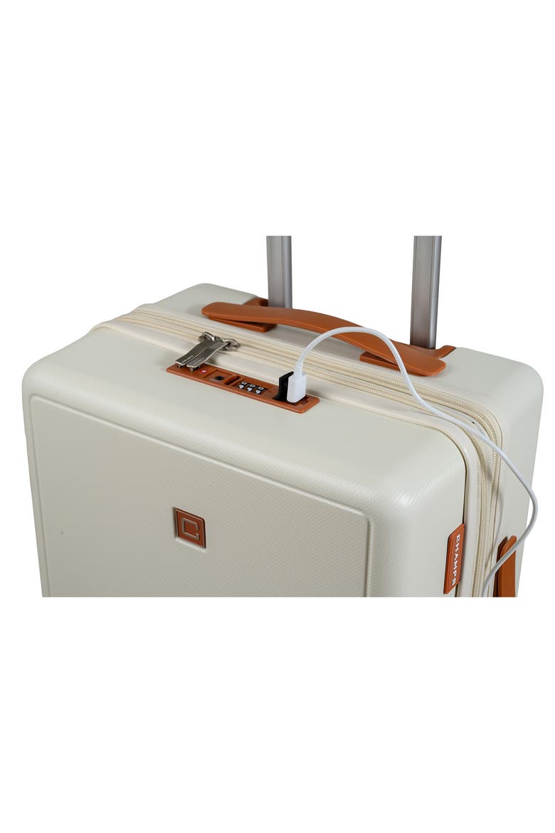 Vintage Muse 3-Piece Hardside Luggage Set, Alternate, color, IVORY/ TAN