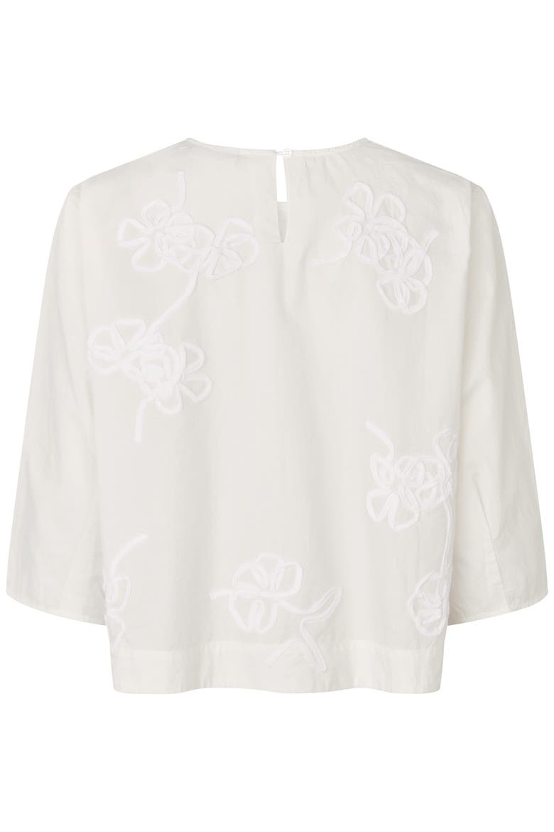 MaDrenithra Embroidered Blouse, Alternate, color, Jet Stream