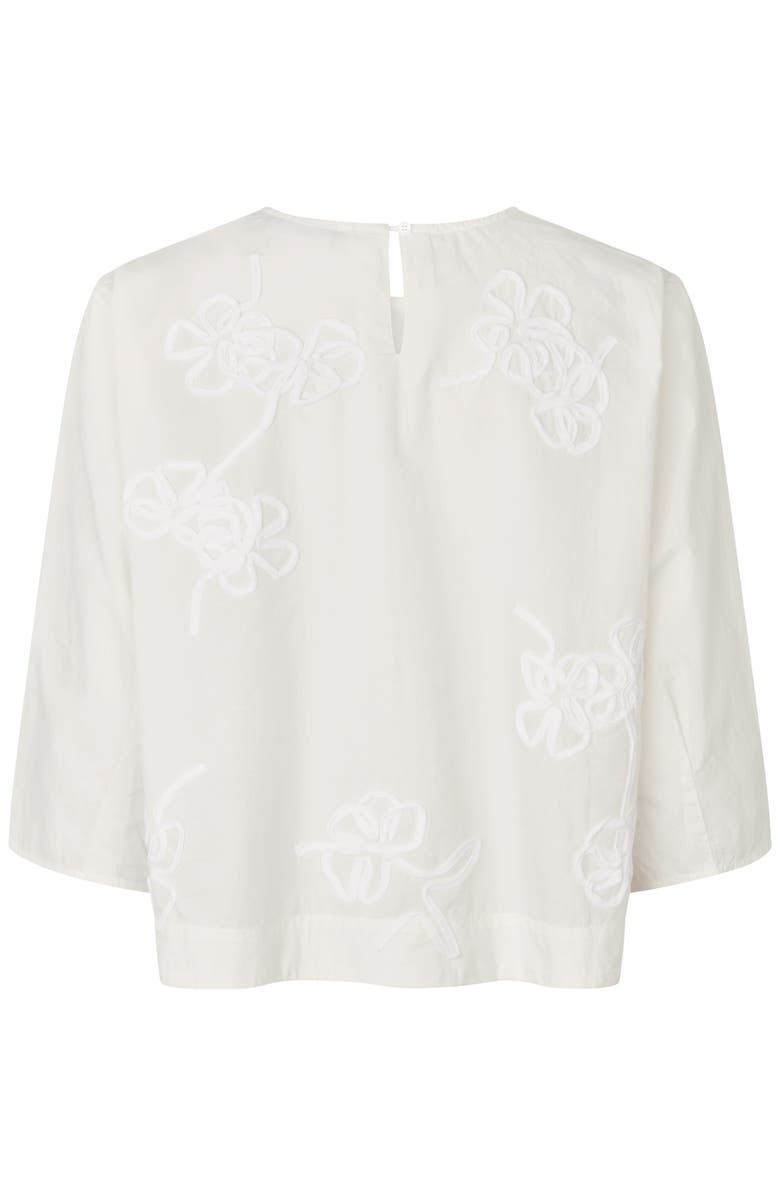 Masai Copenhagen MaDrenithra Embroidered Blouse, Alternate, color, Jet Stream