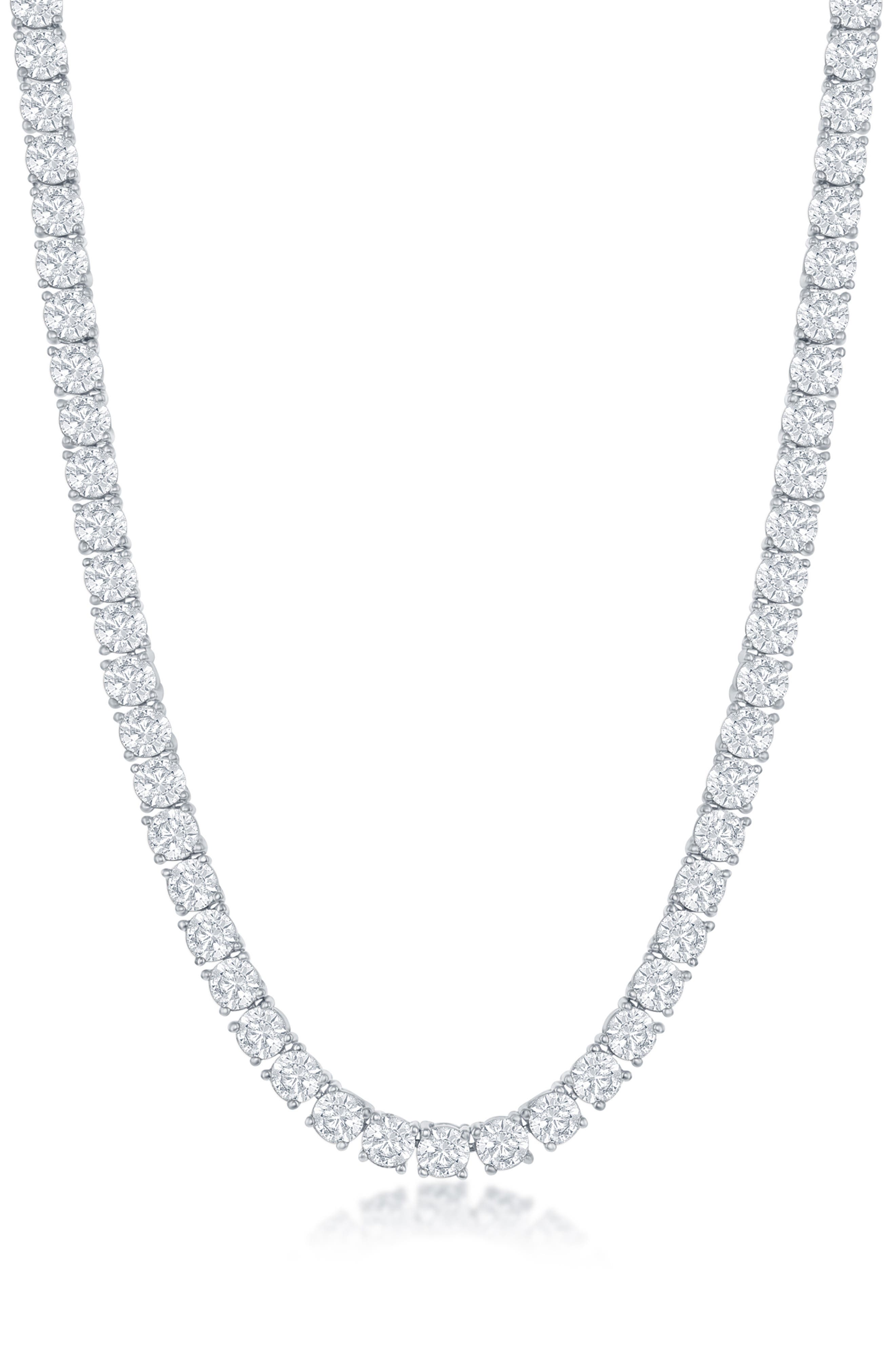 Men's Cubic Zirconia Tennis Necklace