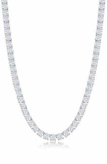 Men's Cubic Zirconia Tennis Necklace