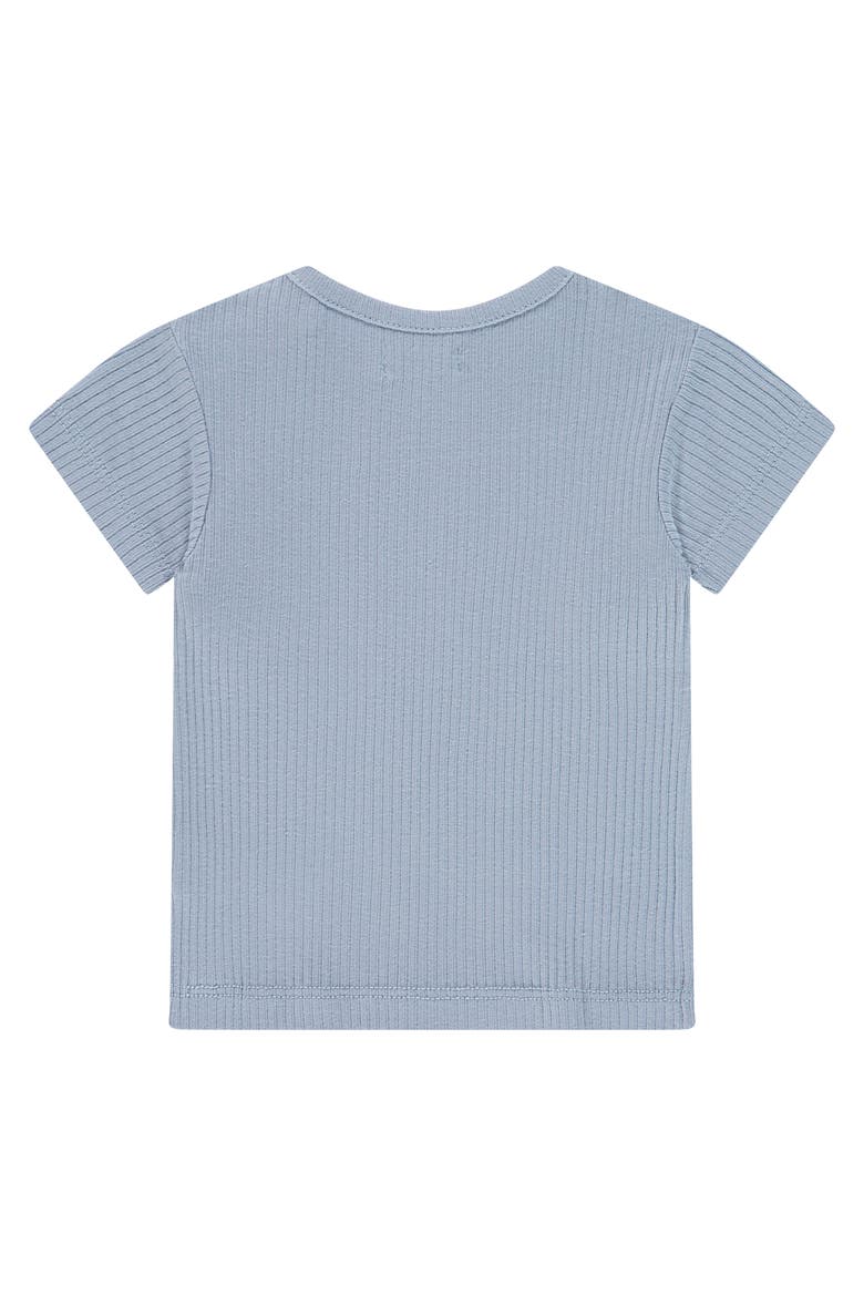 Ribbed Short Sleeve T-Shirt, Alternate, color, Light Blue
