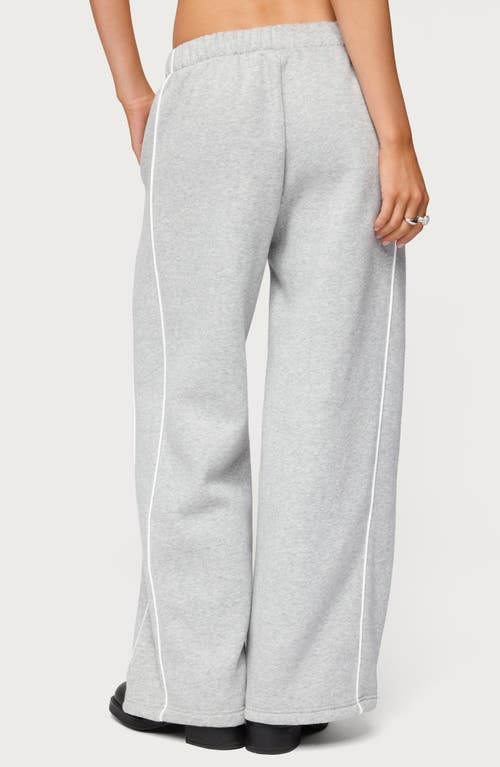 Edikted Autumn Cotton Blend Sweatpants In Gray