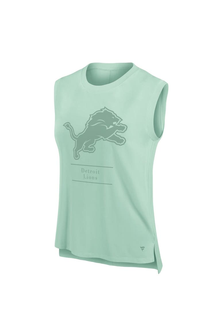 Women's Fanatics Mint Detroit Lions Studio Embrace Tank Top, Alternate, color, Mint