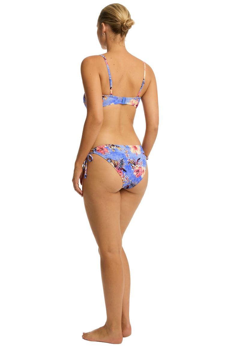 Blue Hawaii Twist Bikini Top, Alternate, color, IRIS