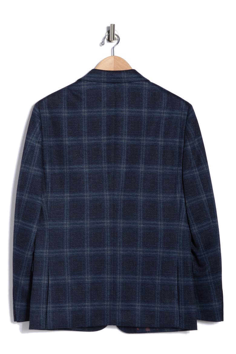 Blue Plaid Notch Lapel Sport Coat, Alternate, color, BLUE