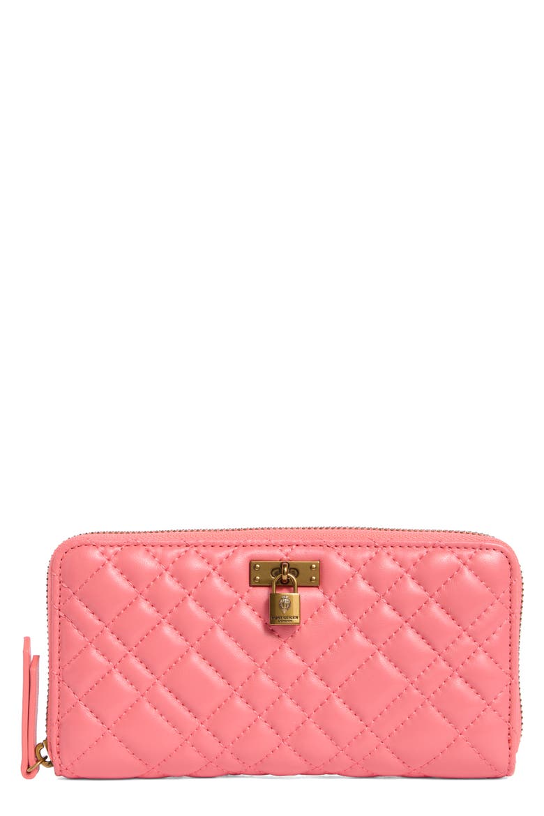 Brixton Zip Wallet, Main, color, OPEN PINK