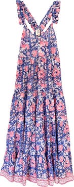 ALICIA BELL Harlow Floral Tiered Cotton Maxi Sundress