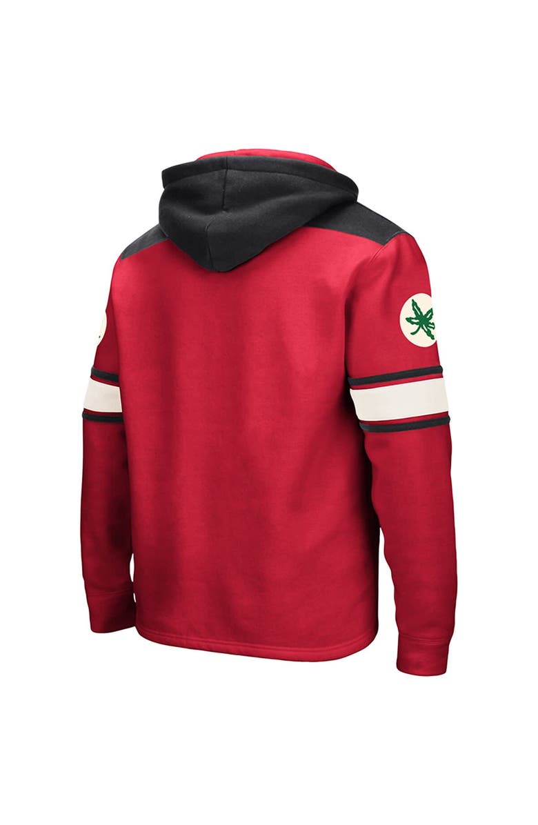 COLOSSEUM Men's Colosseum Scarlet Ohio State Buckeyes Lace-Up 2.0 Pullover Hoodie, Alternate, color, Scarlet