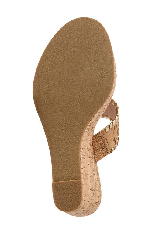 Jack Rogers Jacks Platform Wedge Flip Flop In Brown