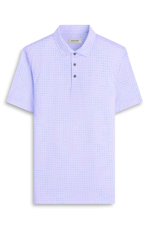 Bugatchi Victor Ooohcotton® Geo Print Polo In Lilac