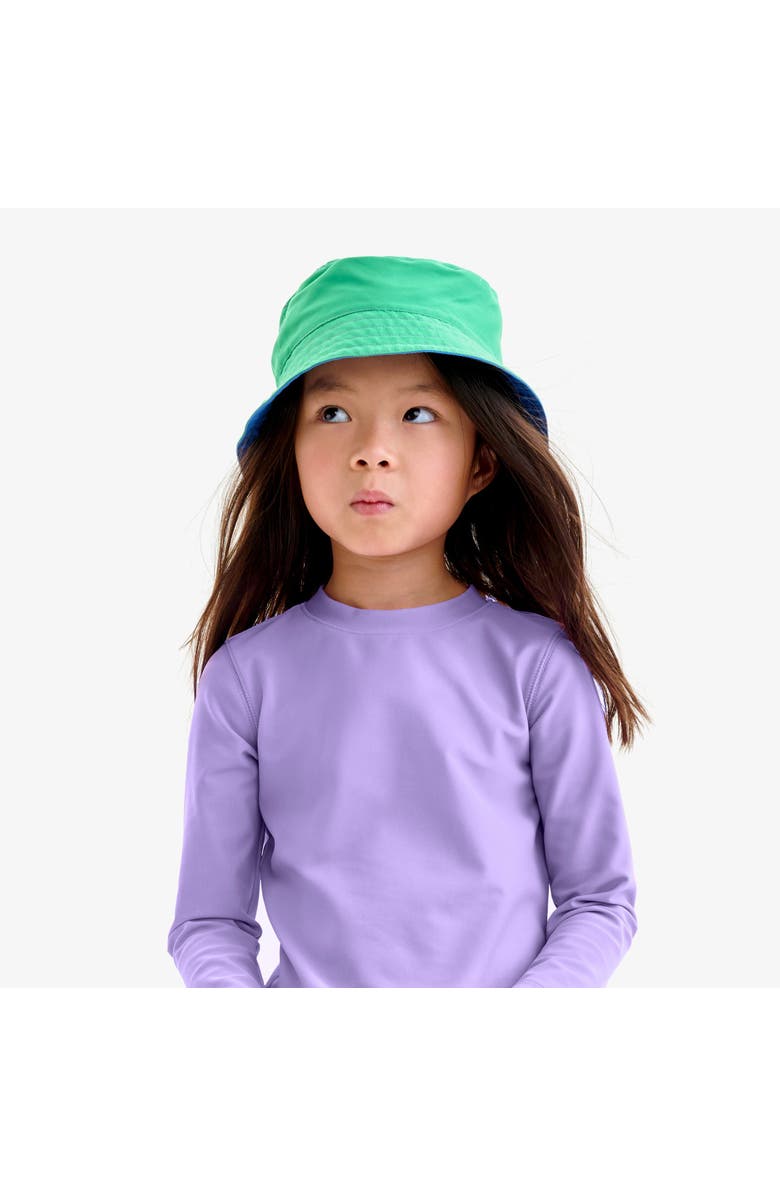 Primary Kids Reversible Sun Hat, Alternate, color, Blueberry Green Apple