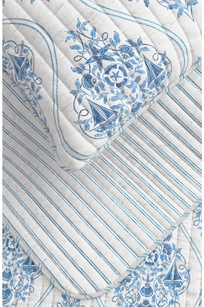 3-Piece Nautical Medallion Quilt Set, Alternate, color, NAUTICAL MEDALLION